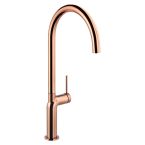 Abode Tubist Single Lever Monobloc Sink Mixer - Polished Copper