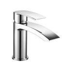 Kartell Curve Mono Basin Mixer with Click Waste - Chrome
