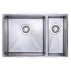 Prima R10 Stainless Steel Inset / Undermount Sink with 1.5 Bowl & Waste 660mm - Left Hand