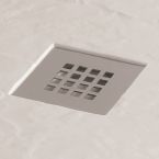 Chrome Waste and Grill for MX Mineral Slate Effect Shower Tray