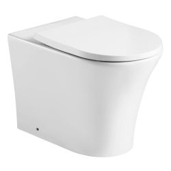 Kartell Kameo Rimless Back to Wall Toilet & Soft Close Seat - White