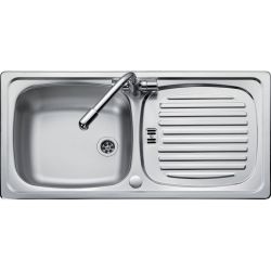 Leisure 860mm x 435mm 1TH Reversible Inset Sink Top