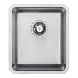 Prima R25 Compact Stainless Steel Undermount Sink with 1 Bowl & Waste 390mm