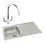 Abode Trydent Stainless Steel 1 Bowl Inset Sink 860mm & Astral Mixer Tap
