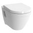 Kartell Style Short Projection Wall Hung Toilet & Soft Close Seat - White