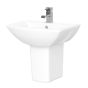Nuie Assembly 500mm 1 Tap Hole Basin & Semi Pedestal