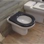 Rak Compact Special Needs Seat Without Lid For Rimless Wc Pans - Anthracite Grey