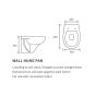 Serene Toulouse Wall Hung Toilet & Soft Close Seat