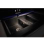 Abode Aspekt Granite Inset Sink with 1.5 Bowl, Drainer & Kit 950mm - Black Metallic