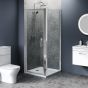 1000mm x 760mm Pivot Door Shower Enclosure and Shower Tray
