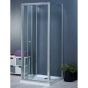 Aqua i 3 Sided Shower Enclosure - 700mm Bifold Door and 800mm Side Panels
