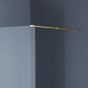 Emporia 10 Brushed Brass Wetroom Screen Panel 300mm x 2000mm High