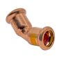 Copper Gas Press 42mm 45 Deg Obtuse Elbow