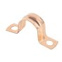 Copper Saddle Pipe Clips 15mm