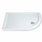 MX Elements 1400mm x 800mm Stone Resin Offset Quadrant Shower Tray Right Hand