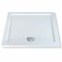 MX Elements Low profile shower trays Stone Resin Square 700mm x 700mm Flat Top