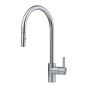 Franke Eos Neo 1 Tap Hole Single Lever Pull Down Kitchen Sink Mixer - Stainless Steel