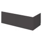 Hudson Reed Fusion Straight Baths 750mm End Panels & Plinth - Gloss Grey