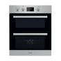 Indesit Aria Built Under Electric Double Oven IDU 6340 IX - Black/Stainless Steel