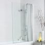 Kartell Koncept Square Bath Screen with Extension Panel 1400mm x 1000mm