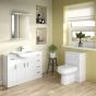 Nuie Mayford 500mm Toilet Unit 300mm Deep - Gloss White