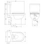Nuie Ivo Close Coupled Toilet With Soft Close Seat