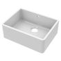 Nuie Butler Fireclay 1 Bowl Undermount Sink with Central Waste & Overflow 595mm - White