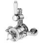 Nuie Selby Crosshead Exposed Twin Shower Valve - Chrome