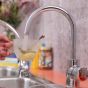 QETTLE Original Mini 2-In-1 Boiling Water Tap Chrome - Choice of Capacity