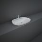 RAK Variant 600mm 1 Tap Hole Drop In Elongated Oval Basin - White