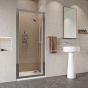 Roman Haven Framed Pivot Shower Door 900mm - Chrome