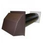 Stadium BM418 Anti Draught Black Hole Core Drill Vent with a Brown Cowl 