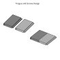 1000mm wide x 2400mm High x 10mm Depth PVC Shower Panel - Metallic Concrete