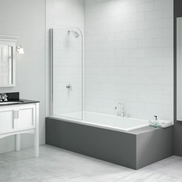 Merlyn Vivid Curved Bath Screen 800mm x 1500mm