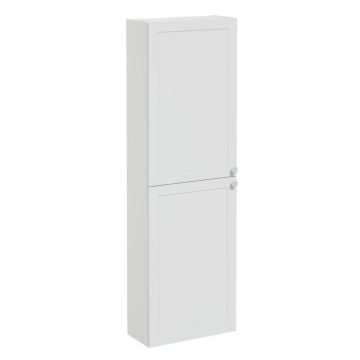 Vitra Root Classic 550mm 2 Door Slim Tall Unit Left Hand - Matt Light Grey
