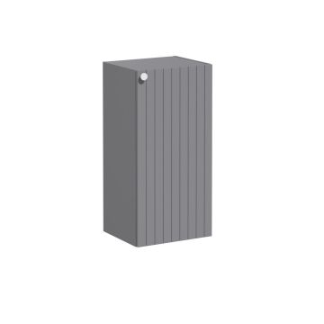Vitra Root Groove 400mm Wall Hung 1 Door Base Unit Right Hand - Matt Grey
