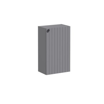 Vitra Root Groove 400mm Wall Hung 1 Door Slim Base Unit Right Hand - Matt Grey