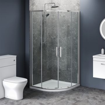 Aqua i 6 Quadrant Shower Enclosure 900mm x 900mm x 1800mm High - Reduced Height