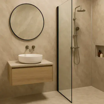 Azzio PVC Wall Panel 1000mm x 2400mm x 10mm - Pergamon Marble