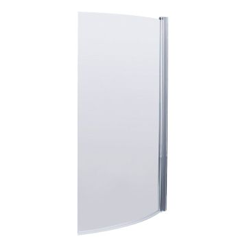 Nuie 6mm Curved B-Bath Screen 1400 x 870mm - Chrome