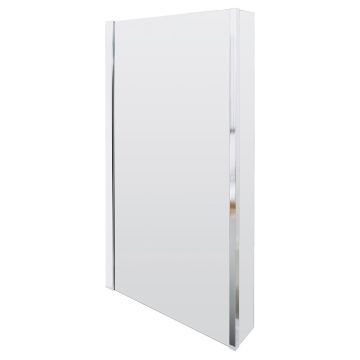 Nuie Quattro 6mm Shower Bath Screen 1400 x 805mm - Chrome