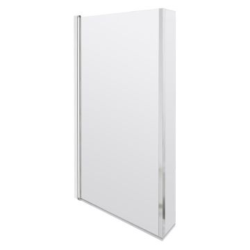 Nuie Quattro 6mm Hinged Shower Bath Screen 1400 x 805mm - Chrome