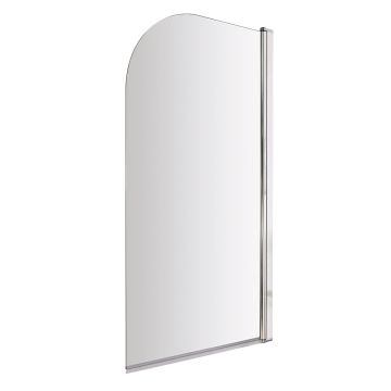 Nuie 6mm Straight Bath Screen 1400 x 790mm - Chrome