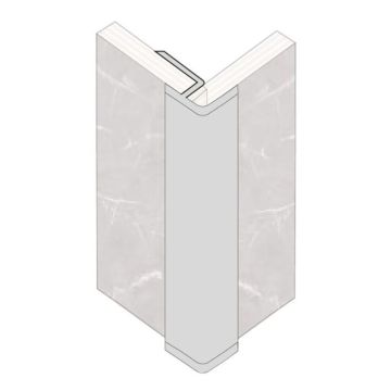 Fibo External Corner Profile 2400mm - Black