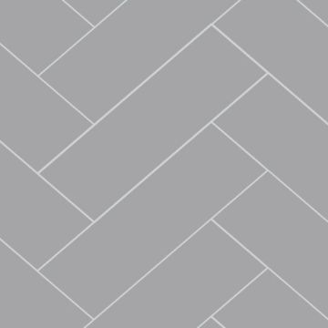 Fibo Urban Tile Effect Tongue & Groove Wall Panel 2400mm x 600mm - Medium Grey Herringbone