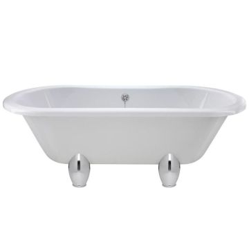 Hudson Reed Kingsbury Double Ended Freestanding Bath 1500mm x 745mm with Deacon Legs