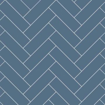Multipanel Hydrolock Tongue & Groove Herringbone Tile Wall Panel 2400mm x 598mm - Misty Blue