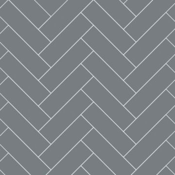 Multipanel Hydrolock Tongue & Groove Herringbone Tile Wall Panel 2400mm x 598mm - Monument Grey