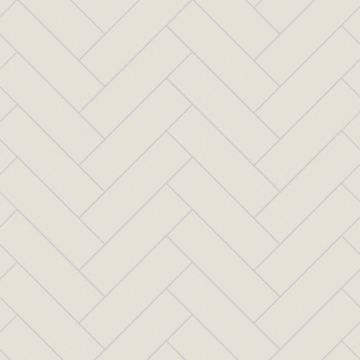 Multipanel Hydrolock Tongue & Groove Herringbone Tile Wall Panel 2400mm x 598mm - White Grey