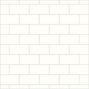 Multipanel Hydrolock Tongue & Groove Metro Tile Wall Panel 2400mm x 598mm - Alpine White